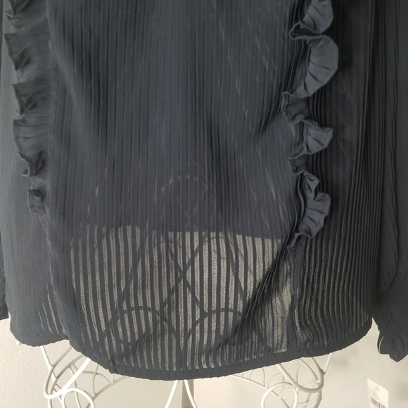 Anthropologie Pleated Ruffle Top NWT - Picture 6 of 12